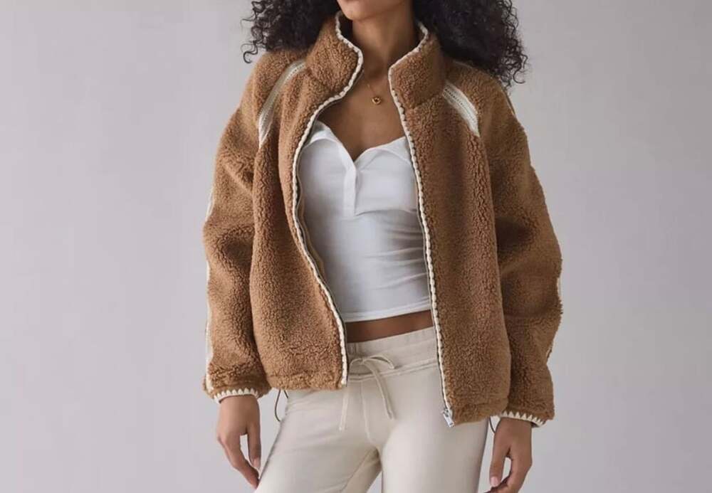 UGG Faux Fur Trim Embroidered Vest size XSmall